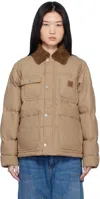 Carhartt Tan Rayley Jacket In Peanut