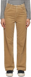 Carhartt Tan Simple Trousers In Peanut