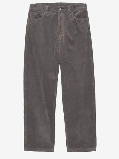 Carhartt Taupe Loose Fit Pants In Brown