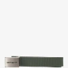 Carhartt Technical Fabric Belt With Logo In Green