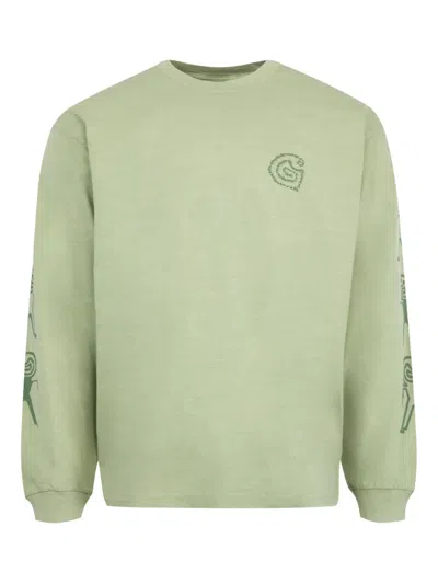 Carhartt Terrestrial Long-sleeve Graphic-print T-shirt In Green