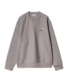 Carhartt American Script Sweatshirt In Gray