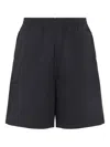 Carhartt Wip Embroidered Cotton Toland Short In Black