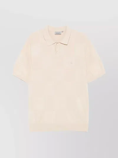 Carhartt Textured Knit Polo Shirt With Checkerboard Pattern