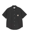 Carhartt Work In Progress Toland Seersucker Short Sleeve Button-up Shirt In Black