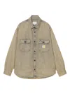 Carhartt Wip Mens Tigan Denim Shirt Jacket In Brown