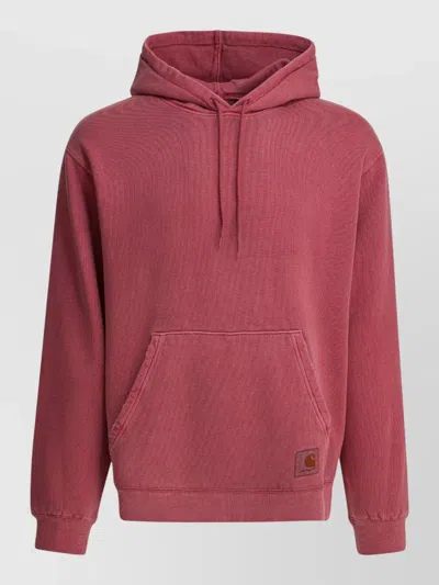 Carhartt Torion Hood Sweatshirt Kangaroo Pocket In Red