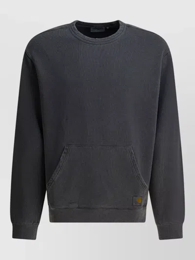 Carhartt Torion Seat Crewneck Sweatshirt Front Pocket In Gray