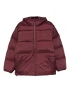 Carhartt Mens Rondo Black Toronto Hooded Shell Jacket In Burgundy