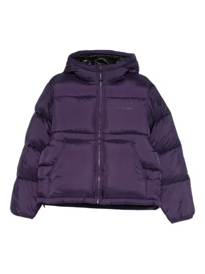 Carhartt Toronto Hooded Puffer Jacket In Purple