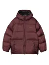 Carhartt Mens Rondo Black Toronto Hooded Shell Jacket In Burgundy