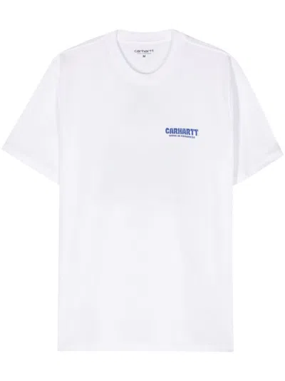Carhartt Trade T-shirt Men Balck In Cotton In White