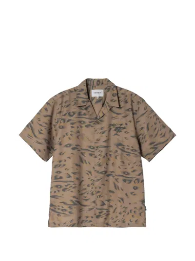Carhartt Travon Duck-feather-print Shirt In Multi