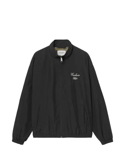Carhartt Travon Embroidered-logo Jacket In Black