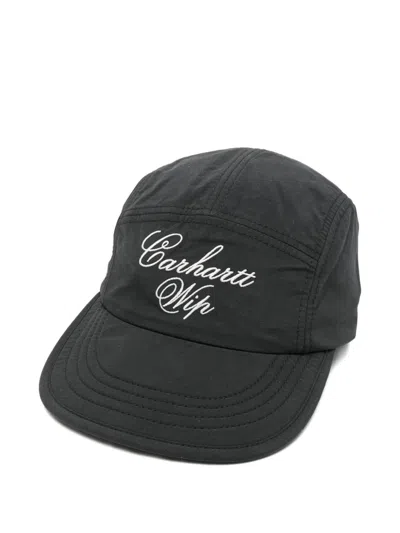 Carhartt Travon Logo-embroidered Panelled Cap In Black