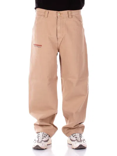 Carhartt Trousers In Brown