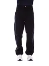 Carhartt Wip Single Knee Jeans In Nero Neri E Grigi