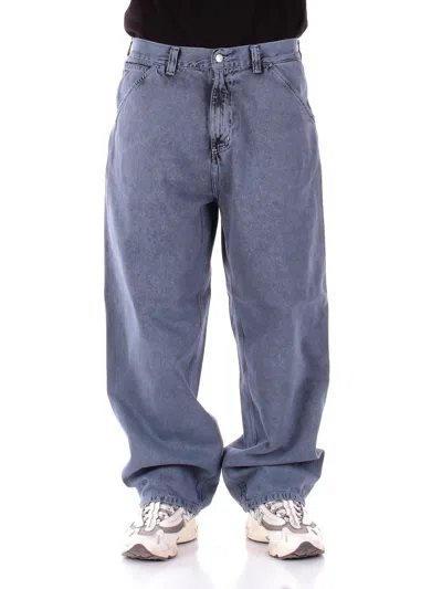 Carhartt Trousers Denim In Blue