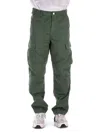Carhartt Trousers In Duck Green Verde