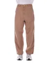 Carhartt Double Knee Straight-leg Cotton-canvas Carpenter Trousers In Peanut Beige