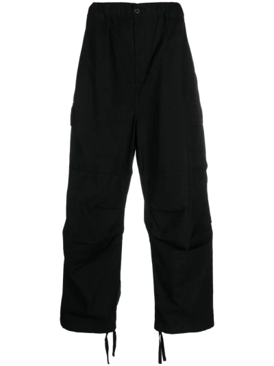 Carhartt Trousers With Logo In Black