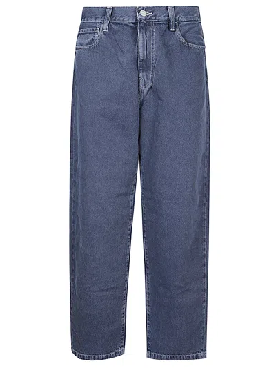 Carhartt Trousers With Logo In Blue