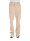 Carhartt Biege Balto Cargo Pants In Giallo Vivaci
