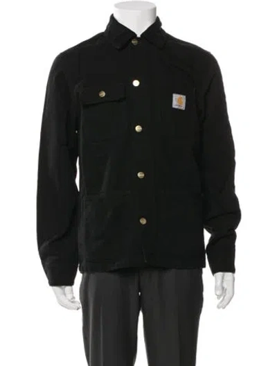 Pre-owned Carhartt Trucker Jacket In Black