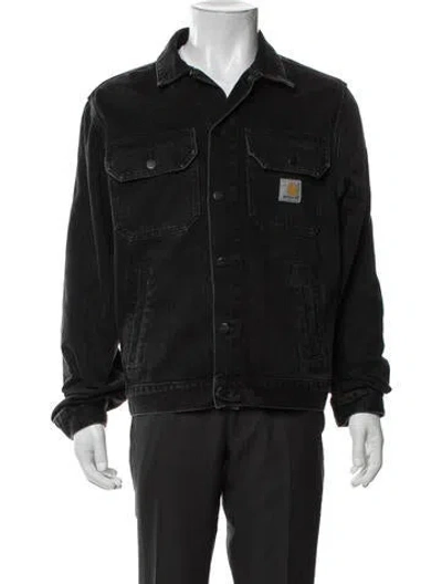Pre-owned Carhartt Trucker Jacket In Black