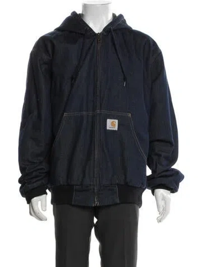 Pre-owned Carhartt Trucker Jacket In Blue