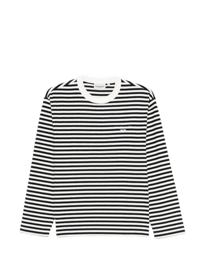 Carhartt Ezra Striped Long-sleeve T-shirt In Black