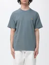 Carhartt T-shirt  Wip Men Color Grass Green In Blue