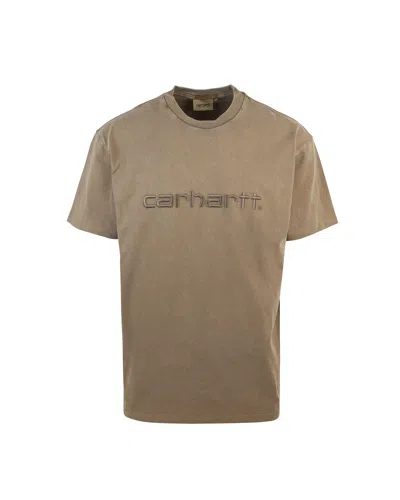 Carhartt Tshirt S/s Duster Lumber In 1zdgd