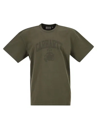 Carhartt Wip T-shirt With Front Print In Green