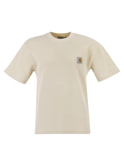 Carhartt Wip T-shirt With Square Label In Neutral