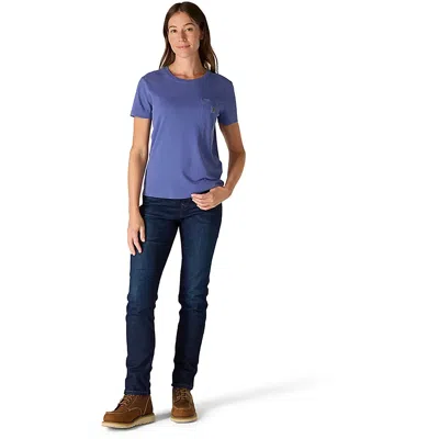 Carhartt T-shirt Women's Lunar Blue 100% Cotton Relaxed Fit Short Sleeve Jax1650