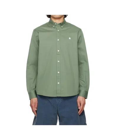 Carhartt Twill Shirt In Green