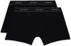 CARHARTT TWO-PACK BLACK COTTON BOXERS