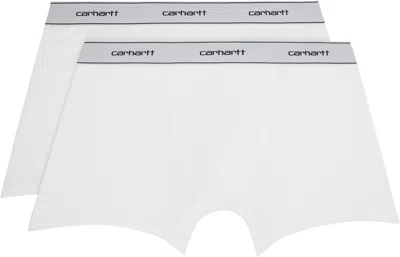 Carhartt Two-pack White Cotton Boxers In 931xx White + White