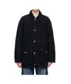 Carhartt Two-way Zipper Coat In Black