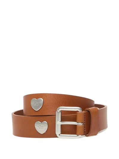 Carhartt Tylor Heart-embellished Belt In Metallic