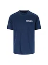 Carhartt Blue University Script T-shirt In Blue