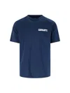 Carhartt Blue University Script T-shirt In Blue