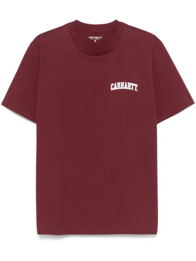 Carhartt University Script T-shirt In Red