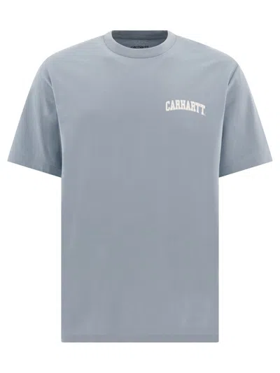 Carhartt University Script T-shirts Light Blue