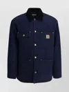 Carhartt Utility Chore Coat Front Pockets In Blue