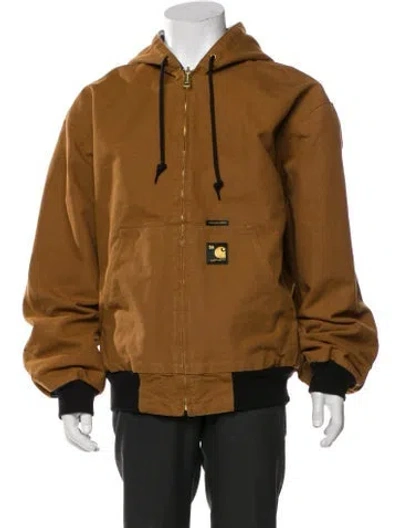 Pre-owned Carhartt Utility Jacket In Brown