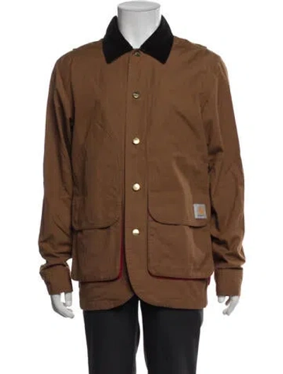 Pre-owned Carhartt Utility Jacket In Brown
