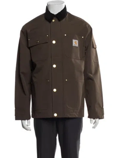 Pre-owned Carhartt Utility Jacket In Brown