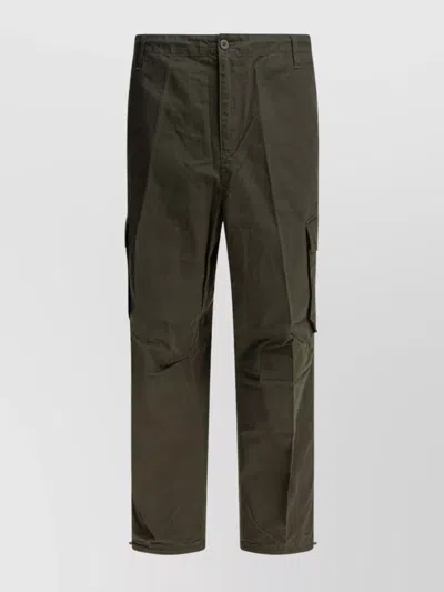 Carhartt Utility Trousers With Cargo And Side Pockets In Green